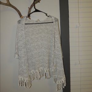 Gray cardigan